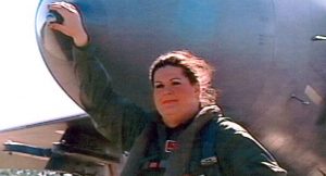 Anita Lesko in Fighter Pilot Gear